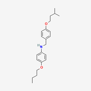 molecular formula C22H31NO2 B1385367 4-Butoxy-N-[4-(isopentyloxy)benzyl]aniline CAS No. 1040687-57-7