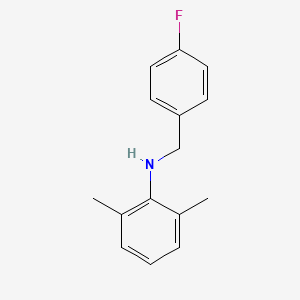 molecular formula C15H16FN B1385368 N-(4-Fluorobenzyl)-2,6-dimethylaniline CAS No. 1040686-31-4