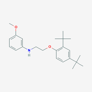 molecular formula C23H33NO2 B1385371 N-{2-[2,4-DI(Tert-butyl)phenoxy]ethyl}-3-methoxyaniline CAS No. 1040691-12-0