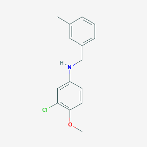 3-Chloro-4-methoxy-N-(3-methylbenzyl)aniline