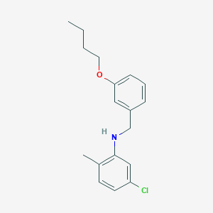 molecular formula C18H22ClNO B1385374 N-(3-Butoxybenzyl)-5-chloro-2-methylaniline CAS No. 1040685-25-3