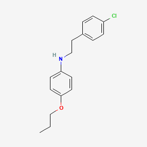 molecular formula C17H20ClNO B1385377 N-(4-氯苯乙基)-4-丙氧基苯胺 CAS No. 1040689-05-1