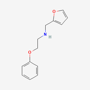 molecular formula C13H15NO2 B1385378 N-(2-呋喃甲基)-2-苯氧基-1-乙胺 CAS No. 82395-70-8