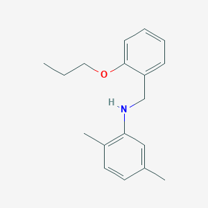 molecular formula C18H23NO B1385383 2,5-Dimethyl-N-(2-propoxybenzyl)aniline CAS No. 1040687-63-5