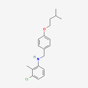 3-Chloro-N-[4-(isopentyloxy)benzyl]-2-methylaniline