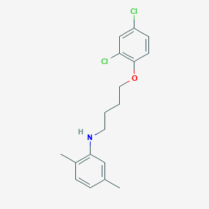 molecular formula C18H21Cl2NO B1385385 N-[4-(2,4-Dichlorophenoxy)butyl]-2,5-dimethylaniline CAS No. 356538-68-6