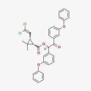 cis-2-Oxo-1,2-bis(3-phenoxyphenyl)ethyl ester 3-(2,2-dichloroethenyl)-2,2-dimethylcyclopropanecarboxylic Acid