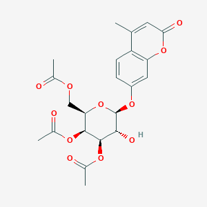 [(2R,3S,4R,5R,6S)-3,4-diacetyloxy-5-hydroxy-6-(4-methyl-2-oxochromen-7-yl)oxyoxan-2-yl]methyl acetate