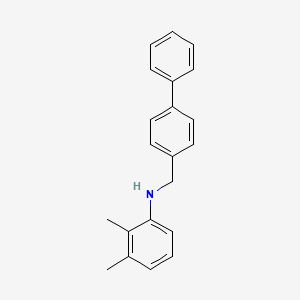 molecular formula C21H21N B1385388 N-([1,1'-Biphenyl]-4-ylmethyl)-2,3-dimethylaniline CAS No. 1040682-43-6