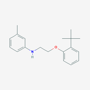 molecular formula C19H25NO B1385390 N-{2-[2-(叔丁基)苯氧基]乙基}-3-甲基苯胺 CAS No. 1040685-24-2