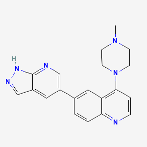 4-(4-methylpiperazin-1-yl)-6-(1H-pyrazolo[3,4-b]pyridin-5-yl)quinoline