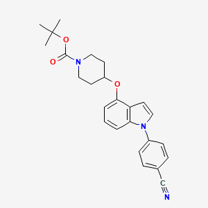 Tert-butyl 4-[1-(4-cyanophenyl)indol-4-yl]oxypiperidine-1-carboxylate