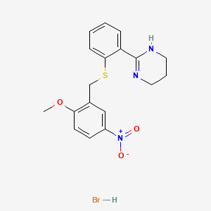 2-[2-[(2-Methoxy-5-nitrophenyl)methylsulfanyl]phenyl]-1,4,5,6-tetrahydropyrimidine Hydrobromide