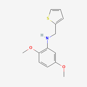 molecular formula C13H15NO2S B1385395 2,5-dimethoxy-N-(thiophen-2-ylmethyl)aniline CAS No. 1021029-10-6