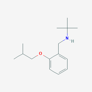 molecular formula C15H25NO B1385397 N-(2-Isobutoxybenzyl)-2-methyl-2-propanamine CAS No. 1040689-85-7
