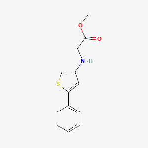 molecular formula C13H13NO2S B13853979 Methyl 2-(5-phenylthiophen-3-ylamino)acetate 