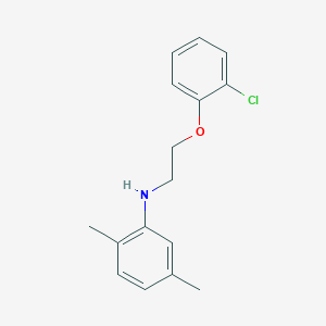 molecular formula C16H18ClNO B1385398 N-[2-(2-Chlorophenoxy)ethyl]-2,5-dimethylaniline CAS No. 1040687-37-3