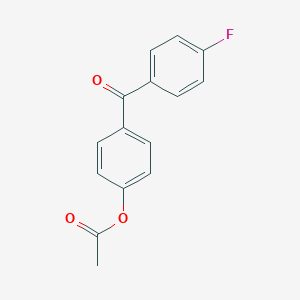 molecular formula C15H11FO3 B138540 4-乙酰氧基-4'-氟苯甲酮 CAS No. 133830-31-6