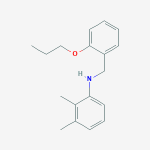 molecular formula C18H23NO B1385400 2,3-二甲基-N-(2-丙氧基苄基)苯胺 CAS No. 1040682-89-0