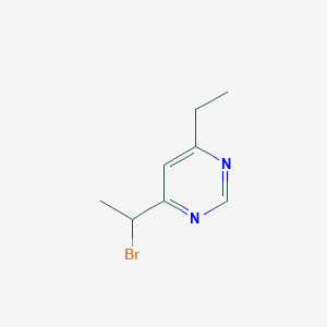 4-(1-Bromoethyl)-6-ethylpyrimidine