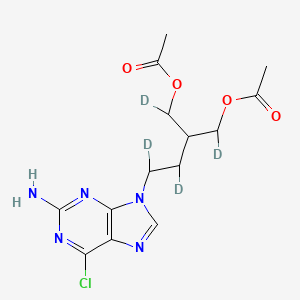 [2-[Acetyloxy(deuterio)methyl]-4-(2-amino-6-chloropurin-9-yl)-1,3,4-trideuteriobutyl] acetate