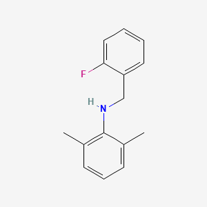 molecular formula C15H16FN B1385404 N-(2-Fluorobenzyl)-2,6-dimethylaniline CAS No. 1040686-54-1