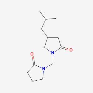 4-Isobutyl-1-((2-oxopyrrolidin-1-yl)methyl)pyrrolidin-2-one