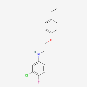 molecular formula C16H17ClFNO B1385408 3-氯-N-[2-(4-乙基苯氧基)乙基]-4-氟苯胺 CAS No. 1040685-36-6