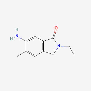 6-amino-2-ethyl-5-methyl-3H-isoindol-1-one