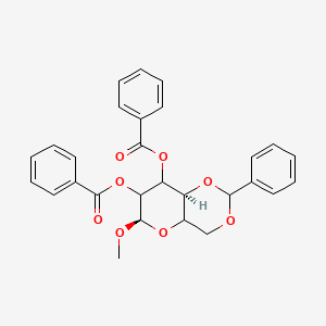 [(6R,8aS)-7-benzoyloxy-6-methoxy-2-phenyl-4,4a,6,7,8,8a-hexahydropyrano[3,2-d][1,3]dioxin-8-yl] benzoate