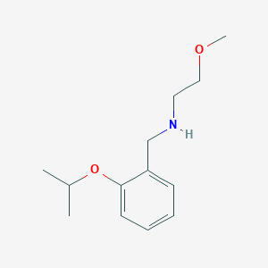 molecular formula C13H21NO2 B1385413 N-(2-Isopropoxybenzyl)-2-methoxy-1-ethanamine CAS No. 1040683-48-4