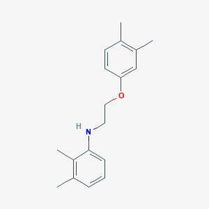 molecular formula C18H23NO B1385419 N-[2-(3,4-Dimethylphenoxy)ethyl]-2,3-dimethylaniline CAS No. 1040682-66-3