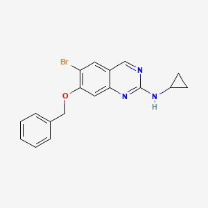 6-bromo-N-cyclopropyl-7-phenylmethoxyquinazolin-2-amine