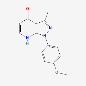 1-(4-methoxy-phenyl)-3-methyl-1H-pyrazolo[3,4-b]pyridin-4-ol