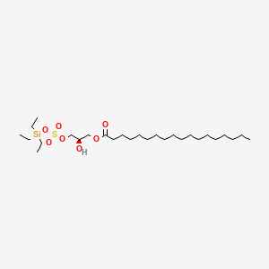 molecular formula C27H56O7SSi B13854267 (R)-2-Hydroxy-3-(stearoyloxy)propane-1-(triethylsilyl)sulfonate 