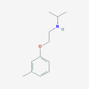 molecular formula C12H19NO B1385429 N-[2-(3-Methylphenoxy)ethyl]-2-propanamine CAS No. 1040308-51-7