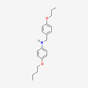 molecular formula C20H27NO2 B1385432 4-Butoxy-N-(4-propoxybenzyl)aniline CAS No. 1040687-48-6