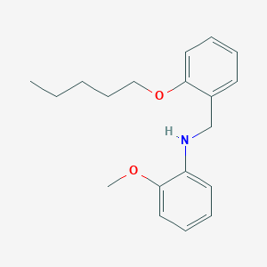 molecular formula C19H25NO2 B1385433 N-(2-甲氧基苯基)-N-[2-(戊氧基)苄基]胺 CAS No. 1040684-04-5