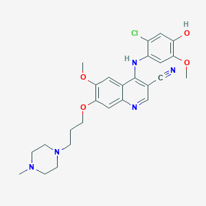 molecular formula C26H30ClN5O4 B13854335 Bosutinib Oxydechlorinated 