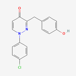 1-(4-chlorophenyl)-3-(4-hydroxybenzyl)pyridazin-4(1H)-one