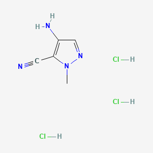 4-Amino-2-methylpyrazole-3-carbonitrile Trihydrochloride