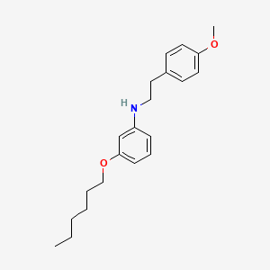 3-(Hexyloxy)-N-(4-methoxyphenethyl)aniline