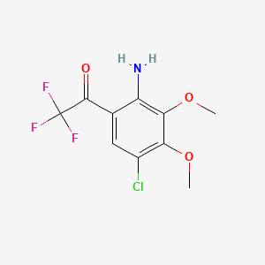 1-(2-Amino-5-chloro-3,4-dimethoxyphenyl)-2,2,2-trifluoroethan-1-one