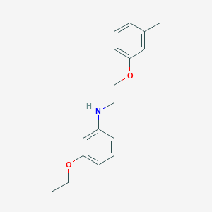 3-Ethoxy-N-[2-(3-methylphenoxy)ethyl]aniline