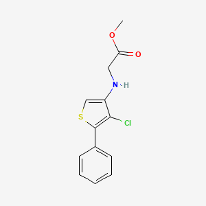 Methyl 2-[(4-chloro-5-phenylthiophen-3-yl)amino]acetate