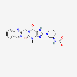 N-Des(2-butynyl) 3'-N-Boc Linagliptin