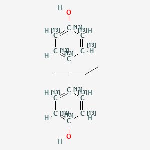 molecular formula C16H18O2 B13854380 Bisphenol B-13C12 