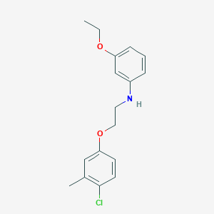molecular formula C17H20ClNO2 B1385440 N-[2-(4-Chloro-3-methylphenoxy)ethyl]-3-ethoxyaniline CAS No. 1040684-85-2