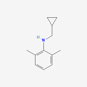 molecular formula C12H17N B1385448 N-(Cyclopropylmethyl)-2,6-dimethylaniline CAS No. 1040686-36-9