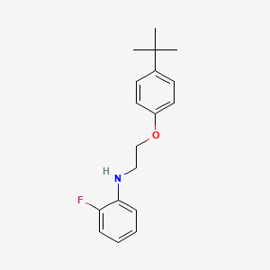 molecular formula C18H22FNO B1385451 N-{2-[4-(叔丁基)苯氧基]乙基}-2-氟苯胺 CAS No. 1040685-92-4